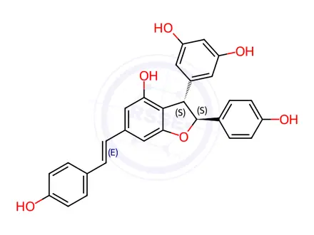 Chemical structure of Gnetin C Standard