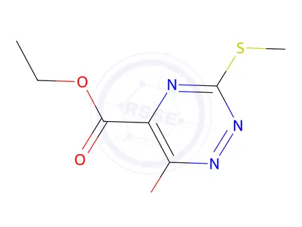 Chemical structure of Ethyl 6-hydroxy-3-(methylthio)-1,2,4-triazine-5-carboxylate