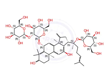 Chemical structure of 20-Gluco-ginsenoside-Rf