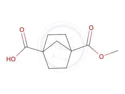 Chemical structure of 4-(Methoxycarbonyl)bicyclo[2.2.1]heptane-1-carboxylic Acid