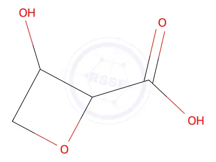 Chemical structure of 3-Hydroxy-2-oxetanecarboxylic Acid