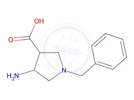 Chemical structure of 4-Amino-1-benzylpyrrolidine-3-carboxylic acid