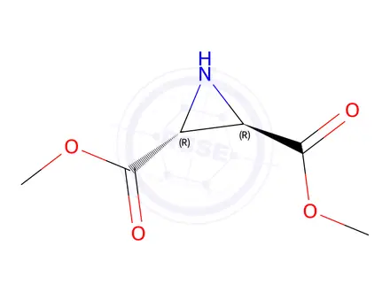 Chemical structure of 2,3-Aziridinedicarboxylicacid,dimethylester,(2R,3R)-(9CI)