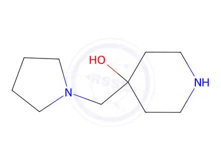 Chemical structure of 4-(pyrrolidin-1-ylmethyl)piperidin-4-ol