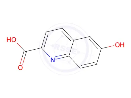 Chemical structure of 6-hydroxyquinoline-2-carboxylic acid