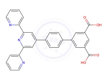 Chemical structure of 4'-([2,2':6',2''-Terpyridin]-4'-yl)-[1,1'-biphenyl]-3,5-dicarboxylic acid
