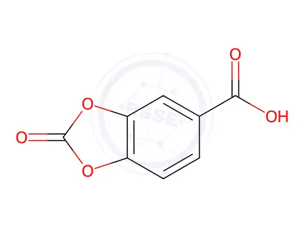 Chemical structure of 2-Oxobenzo[d][1,3]dioxole-5-carboxylic acid