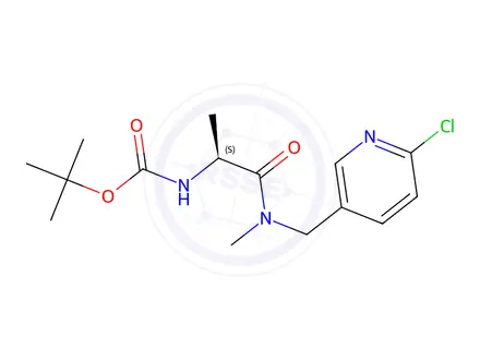 Chemical structure of {(S)-1-[(6-Chloro-pyridin-3-ylMethyl)-Methyl-carbaMoyl]-ethyl}-carbaMic acid tert-butyl ester