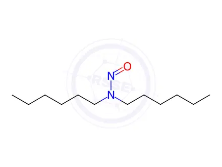 Chemical structure of N-Nitroso-di-n-hexylamine Standard