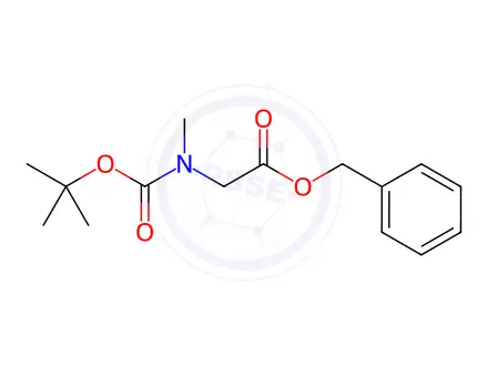 Chemical structure of Benzyl N-(tert-butoxycarbonyl)-N-methylglycinate