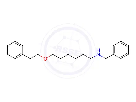Chemical structure of N-benzyl-6-phenethoxyhexan-1-amine