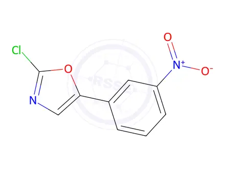 Chemical structure of 2-Chloro-5-(3-nitrophenyl)oxazole