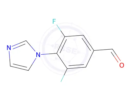 Chemical structure of 3,5-Difluoro-4-(1h-imidazol-1-yl)benzaldehyde