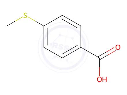 Chemical structure of 4-(Methylthio)benzoic acid