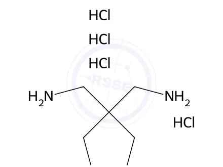 Chemical structure of 2,2-Bis(aminomethyl)propane-1,3-diamine tetrahydrochloride