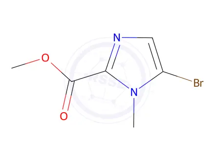 Chemical structure of Methyl 5-bromo-1-methyl-1H-imidazole-2-carboxylate