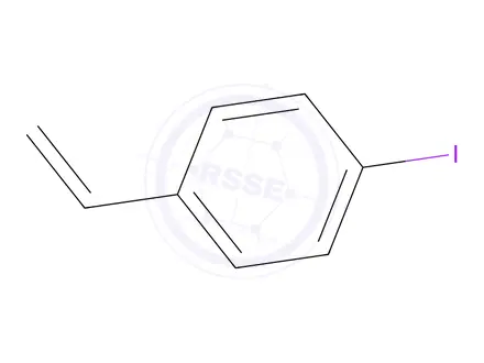 Chemical structure of 4-Iodostyrene