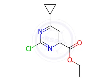Chemical structure of ethyl 2-chloro-6-cyclopropylpyrimidine-4-carboxylate