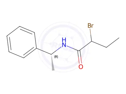 Chemical structure of 2-Bromo-N-((R)-1-phenylethyl)butanamide