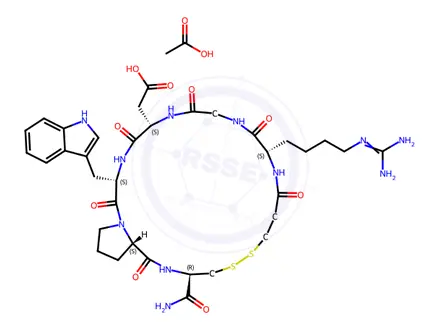 Chemical structure of Eptifibatide Acetate