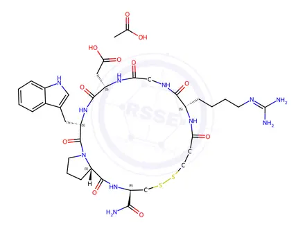 Chemical structure of Eptifibatide Acetate