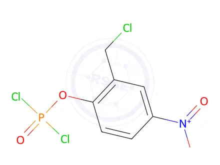 Chemical structure of Dichloridophosphoric acid 2-(chloromethyl)-4-nitrophenyl ester