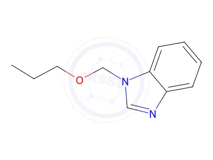 Chemical structure of 1H-Benzimidazole,1-(propoxymethyl)-(9CI)