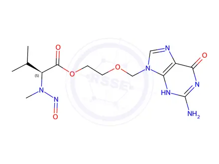 Chemical structure of N-Nitroso N-Methyl Valaciclovir