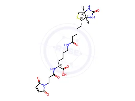 Chemical structure of 3-(N-Maleimidylpropionyl)biocytin