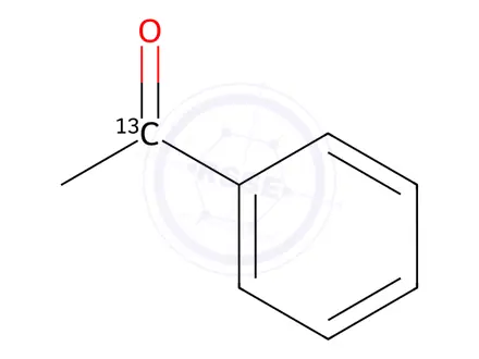 Chemical structure of ACETOPHENONE-ALPHA-13C