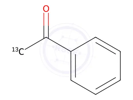 Chemical structure of Acetophenone-13C