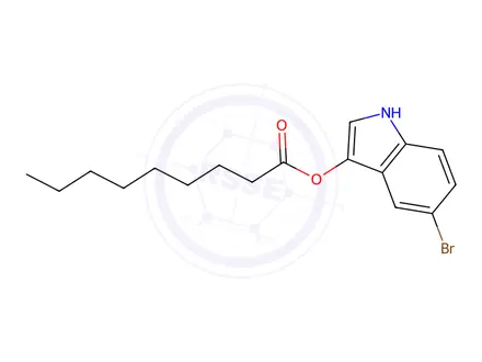 Chemical structure of 5-BROMO-3-INDOXYL NONANOATE