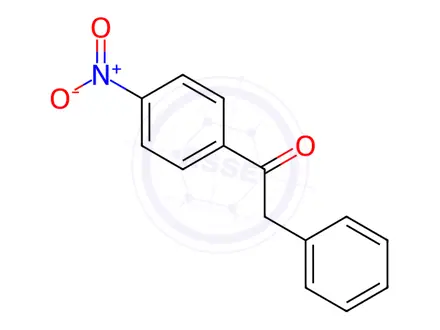 Chemical structure of 4'-NITRO-2-PHENYLACETOPHENONE