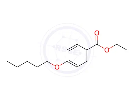 Chemical structure of Benzoic acid, 4-(pentyloxy)-, ethyl ester