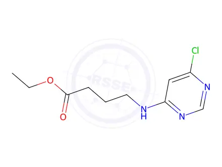 Chemical structure of ethyl 4-[(6-chloropyrimidin-4-yl)amino]butanoate