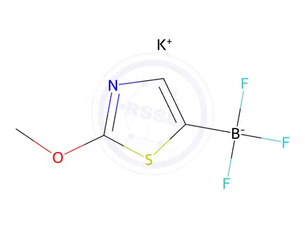 Chemical structure of Potassium trifluoro(2-methoxythiazol-5-yl)borate
