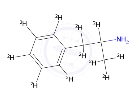 Chemical structure of Amphetamine-d11