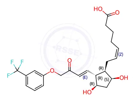 Chemical structure of 15-Keto Fluprostenol