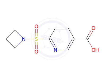 Chemical structure of 6-(Azetidin-1-ylsulfonyl)nicotinic acid