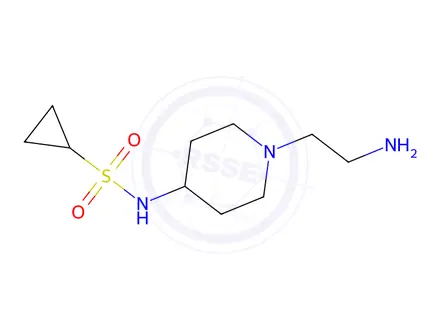 Chemical structure of n-(1-(2-Aminoethyl)piperidin-4-yl)cyclopropanesulfonamide