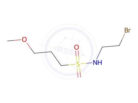 Chemical structure of N-(2-bromoethyl)-3-methoxypropane-1-sulfonamide