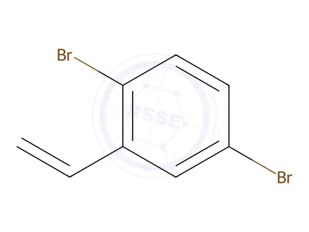Chemical structure of 2,5-dibromostyrene