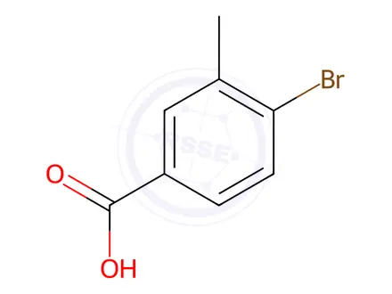 Chemical structure of 4-Bromo-3-methylbenzoic acid