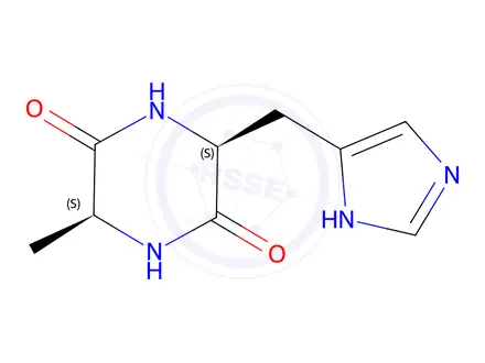 Chemical structure of Cyclo(L-Ala-L-His)