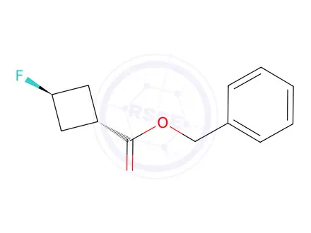 Chemical structure of Benzyl trans-3-fluorocyclobutanecarboxylate