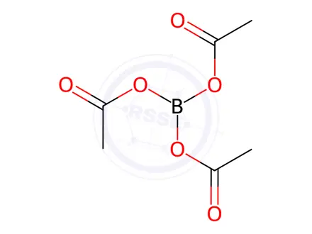 Chemical structure of Boron triacetate