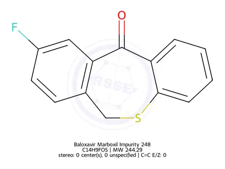 Chemical structure of Baloxavir Marboxil Impurity 248