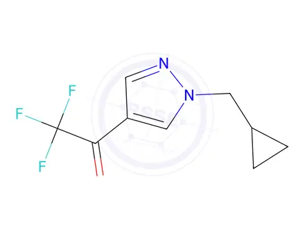 Chemical structure of 1-[1-(cyclopropylmethyl)-1h-pyrazol-4-yl]-2,2,2-trifluoroethan-1-one