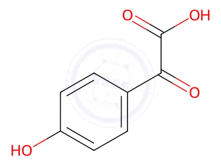 Chemical structure of 2-(4-hydroxyphenyl)-2-oxoacetic acid