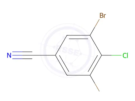 Chemical structure of 3,5-dibromo-4-chlorobenzonitrile